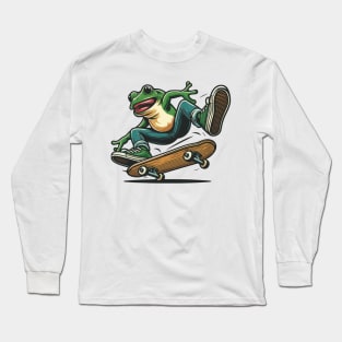 Skater Frog Long Sleeve T-Shirt